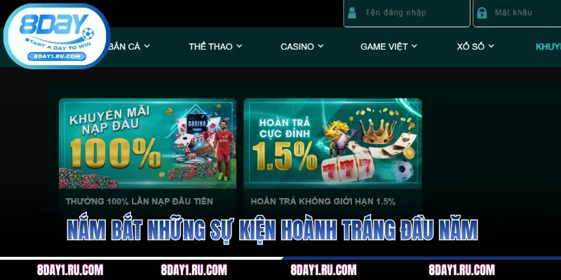 Nắm bắt những sự kiện hoành tráng đầu năm