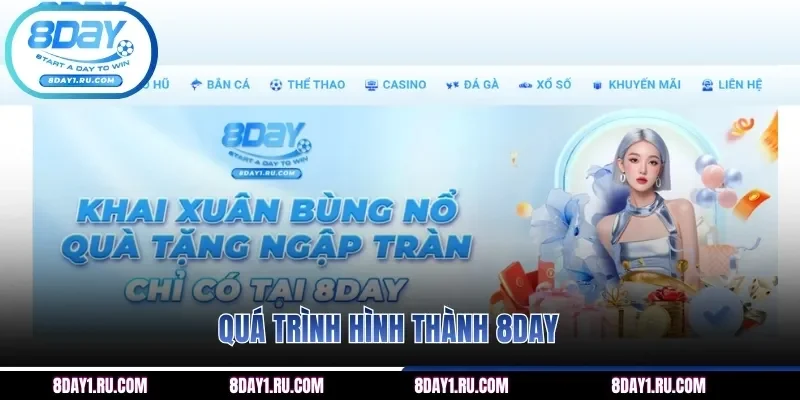 Quá trình hình thành 8DAY